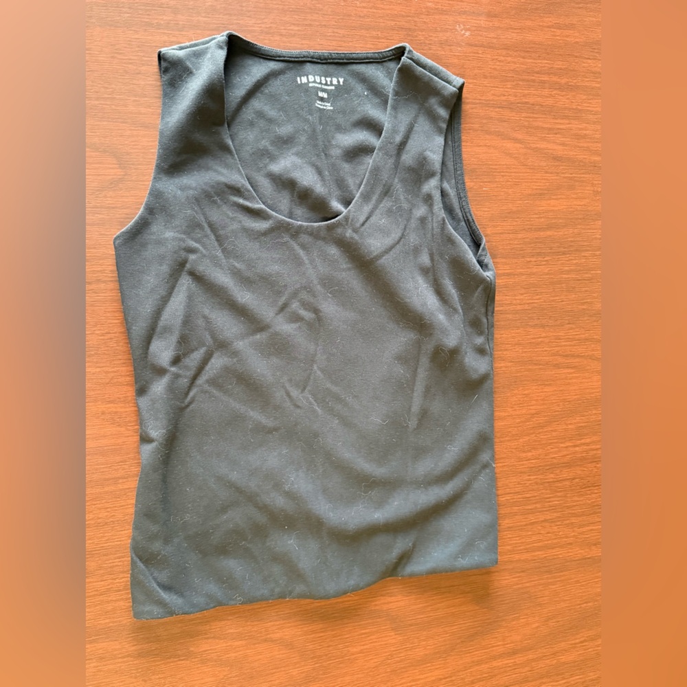 Industry Black Scoop Neck Tank Top